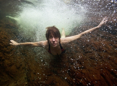 Women Who Get Wet exhibition - Marg Miller at Buley Rockhole, Litchfield NP
