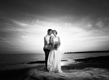 The wedding of Suzie and Chris on a sanbar off Cullen Bay, Darwin Sept 7 2012
