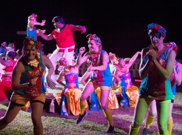 Tracks Dance Company performs In The Blood for its Darwin Festival show in 2018, Botanical Gardens