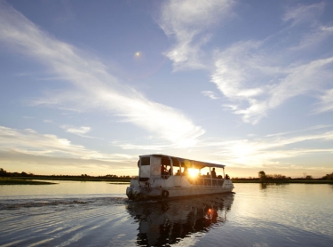 Gagudju Lodge, Cooinda. Home of Yellow Water. tourism travel kakadu boat tour wetland sunset. IHG Photographer: david Hancock. Copyright: SkyScans
