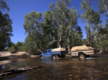 Kakadu National Park - creek crossing in the south of the park - waterway tourism - Paddy McHugh - 4WD vehicle outback transport Photographer: David Hancock. Copyright: SkyScans